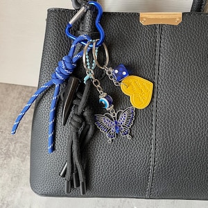 Butterfly Bag Charms,Stylish Bag Charm,Y2k Rope Purese Charm Bag Keychain Accessories