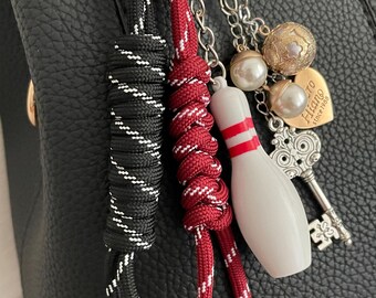 Llavero De Cuerda Trenzada Decorativo: Para Bolsos, Mochilas O Llaves, Hecho A Mano Y Con Diseños Variados