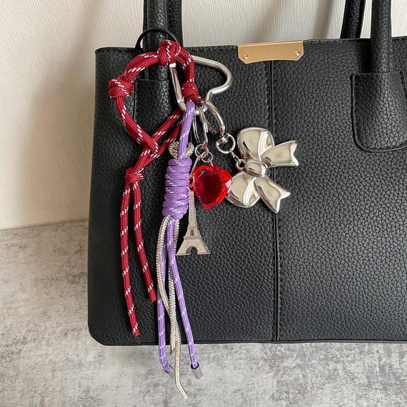 Eiffel Tower Rope Bag Charms,stylish Bag Charm,y2k Rope Purese