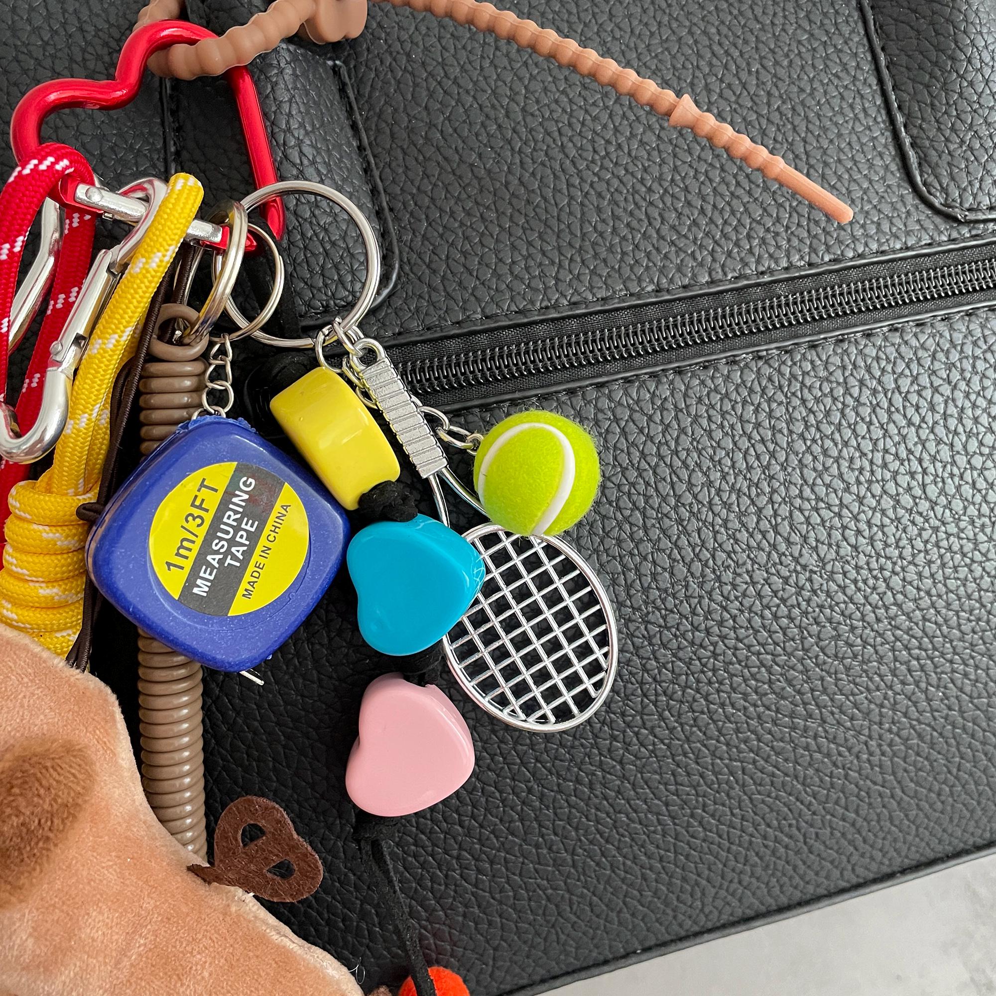 Keychain Y2k Rope Rope Bag Charms,stylish Plush Keychain Bag Charm,y2k Rope Purese Charm ...
