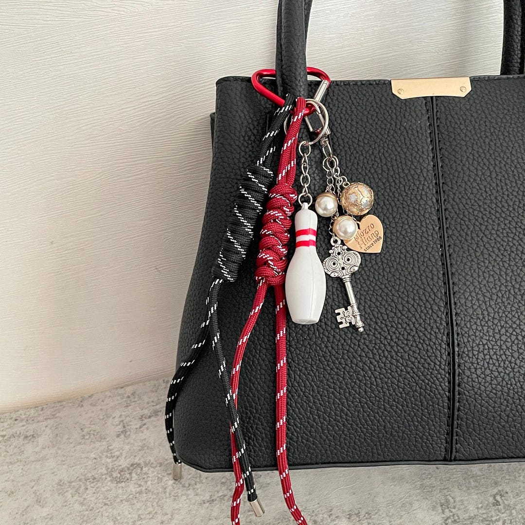 Trending Rope Bag Charms for Purse,stylish Bowling Keyring Bag Charm ...