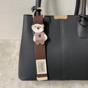 Handgemaakte berenriem bedeltjes-schattige sleutelhanger, tasbedelaccessoires, cadeau voor haar