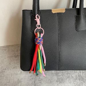 Rope Tassel Bag Charms,Stylish Bag Charm,Y2k Rope Purese Charm Bag Keychain Accessories