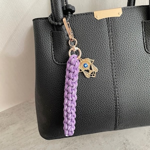 Nylon Cord Trick With Evil Eyes,Trending Rope Bag Charms For Purse,Stylish Bag Charm,Bag Keychain Accessories