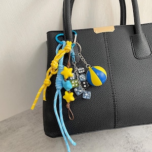 Volleyball Rope Bag Charms,Stylish Bag Charm,Y2k Rope Purese Charm Bag Keychain Accessories