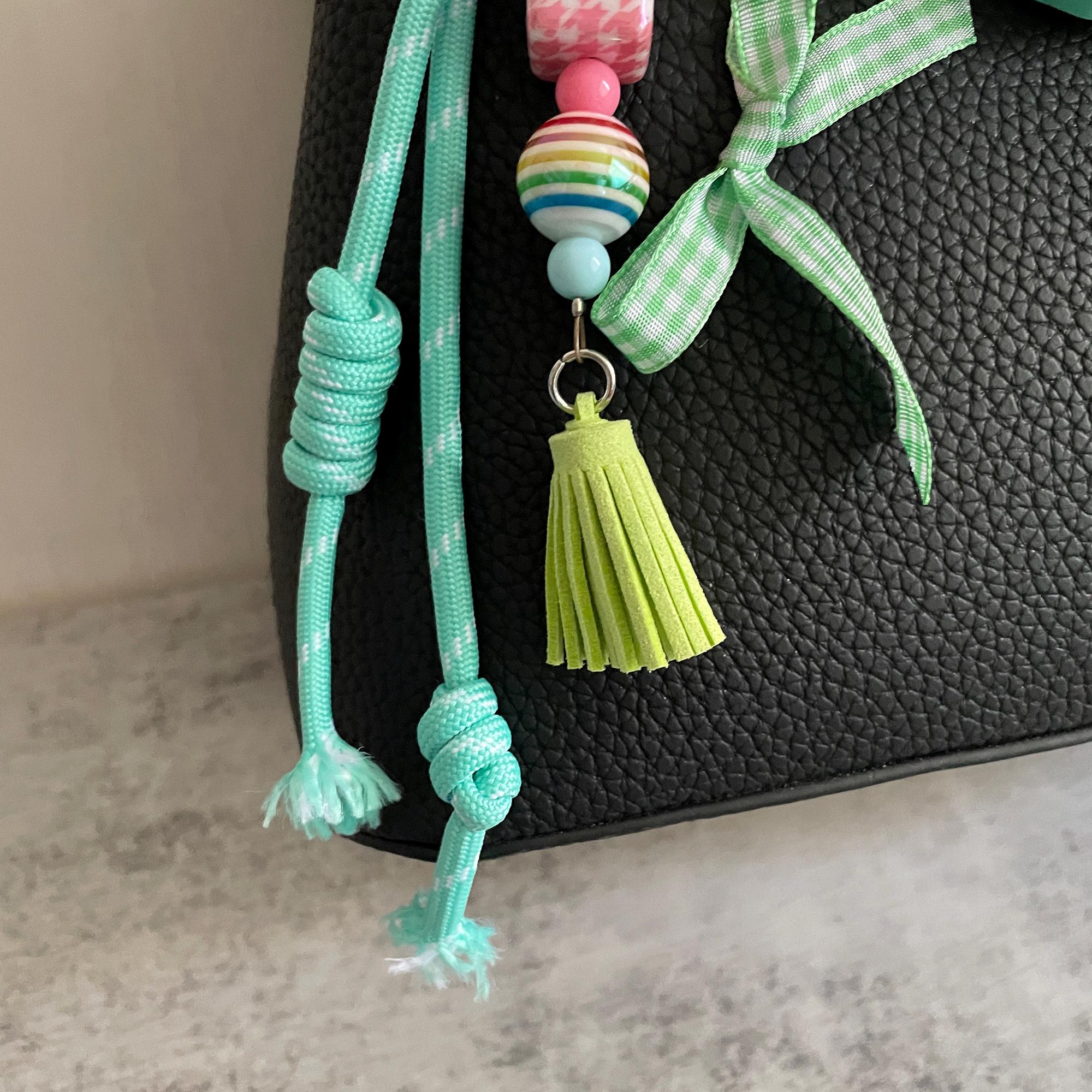 Keychain Y2k Rope Mini Game Rope Bag Charms,stylish Bag Charm,y2k Rope Purese Charm Bag ...