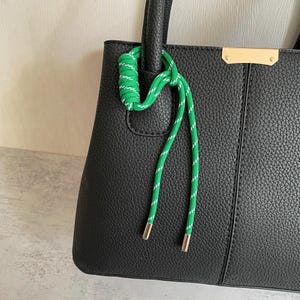 Ciondoli per borse con nodo alla moda, ciondolo per borse alla moda, portachiavi con ciondolo in corda Y2k Purese