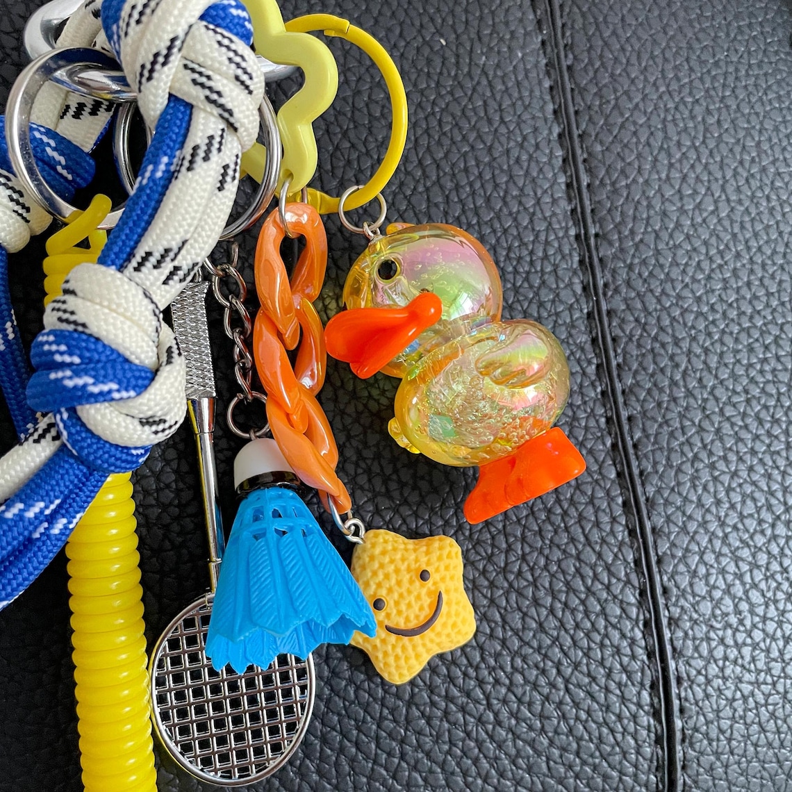 Keychain Y2k Rope Duck Rope Bag Charm: Y2k Purse Keychain Accessories - Etsy