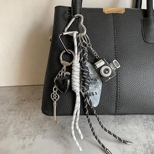Trending Rope Bag Charms,Stylish Bag Charm,Y2k Rope Purese Charm Bag Keychain Accessories