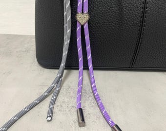 Purple Gray Trending Rope Bag Charms for Purse,stylish Bag