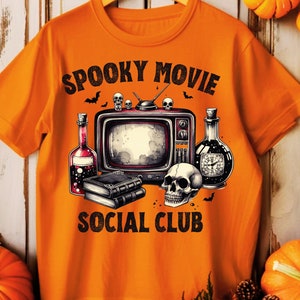 Spooky Movie Social Club PNG, Funny Halloween Social Club Png, Spooky Season Png, Horror Movie, Trendy Halloween, Retro Halloween Shirt Png