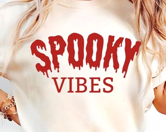 Spooky Vibes PNG, Retro Halloween Png, Halloween Gift Png, Tis the Season Png, Halloween Costume, Halloween Season, Spooky Season Png