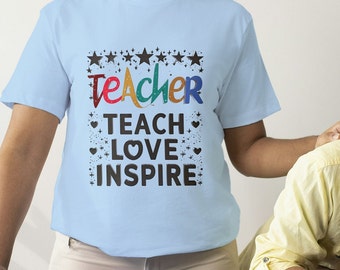 Teacher Dalmatian PNG, Teach Love Inspire PNG, Teacher Sublimation, Teacher Png, Teachers Gift, Teacher Appreciation, Back to School