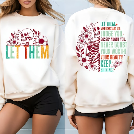 2 Let Them Png Bundle,Inspirational Png,Positive Saying Png,Mental Health Png,Inspirational Quotes Png,Self Love,Self Worth,Mental Awareness