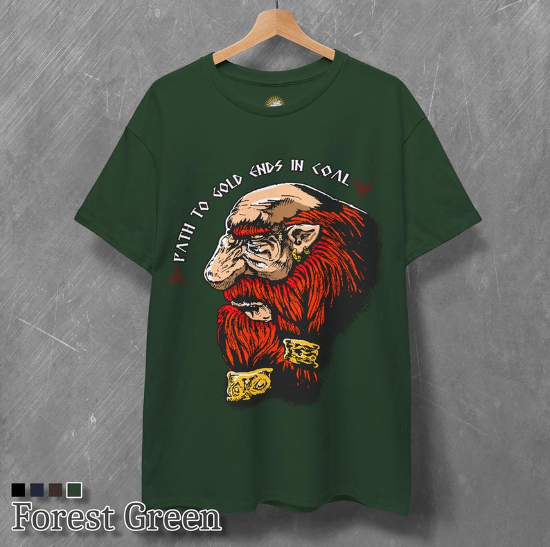 Wisdom of Dwarfs T-Shirt - Fantasy Gnome T-Shirt - Mythical Tee - Unique Fantasy Gift image 5