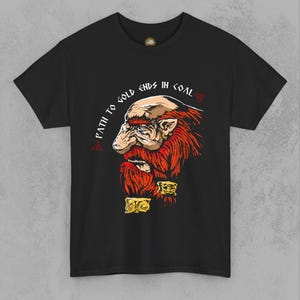 Wisdom of Dwarfs T-Shirt - Fantasy Gnome T-Shirt - Mythical Tee - Unique Fantasy Gift image 1