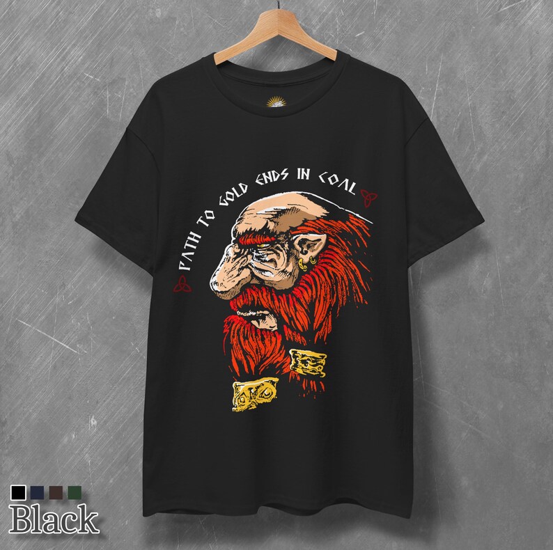 Wisdom of Dwarfs T-Shirt - Fantasy Gnome T-Shirt - Mythical Tee - Unique Fantasy Gift image 4