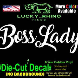 Boss Lady Power Fem Girl Woman Car Window Vinyloverdrukplaatjesticker