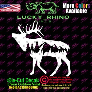 Elk Mountain Outdoors Car Window Decal Sticker Truck