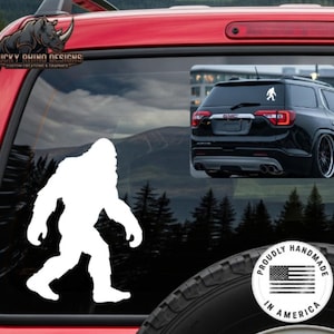 Bigfoot Sasquatch Yeti Car Window Vinyl Decal Bumper Sticker Mythic Beast