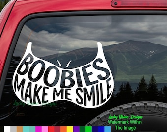 Lustig Dummkopf Brust Bewusstsein Humor Auto Fenster Vinyl Aufkleber Aufkleber Band