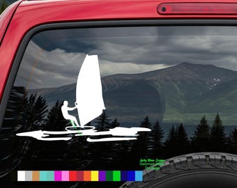 Adesivo per Auto, JDM - Die Cut, Surfing Surfing Surf Decal Car Window Laptop Sticker - Bianco - 119 mm x 88 mm