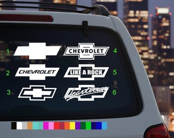 Calcomanía de vinilo para parachoques de ventana de coche, para camioneta, Chevrolet, Silverado, Bowtie