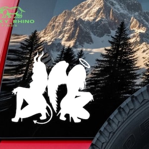 Bad Girls Angel Devil Car Truck Van JDM Car Window Vinyl Decal Sticker