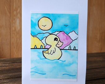 Paquete de 5 tarjetas de animales lindos