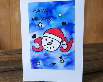 Paquete de 5 tarjetas navideñas