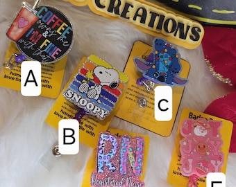 BADGE REEL character mix