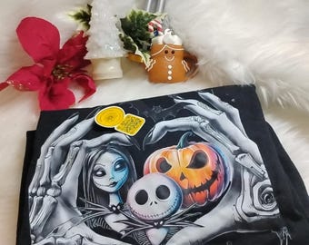Jack amd sally graphic tee