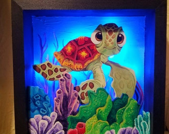 Squirt Finding Nemo shadowbox