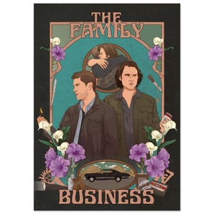 Supernatural Sam und Dean - Dunkle Wandkunst