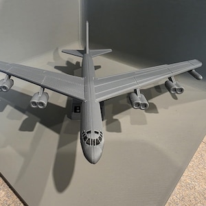 3D Printed B-52 Model Airplane: Fully Assembled