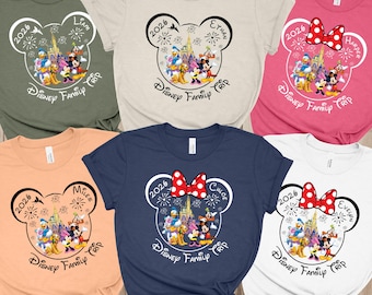 Benutzerdefinierte Disney Familie Shirts 2026, Disney Urlaub Gruppe Shirt, Disneyworld Shirt, Disney Familie 2026 Reise Shirt, Disney passende Shirts