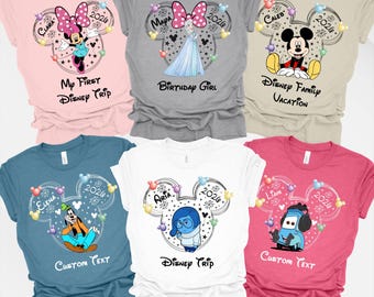 Custom Disneyland Characters Shirt, Disney Family Shirt 2026, Disney Trip Shirt, Disney World Matching Tees, Disney All Character Trip Shirt
