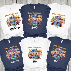 Custom Universal Studios Family Vacation Shirts, Custom Universal Studios Shirts, Matching Universal Studios 2026 Shirts, Disney Trip Shirt