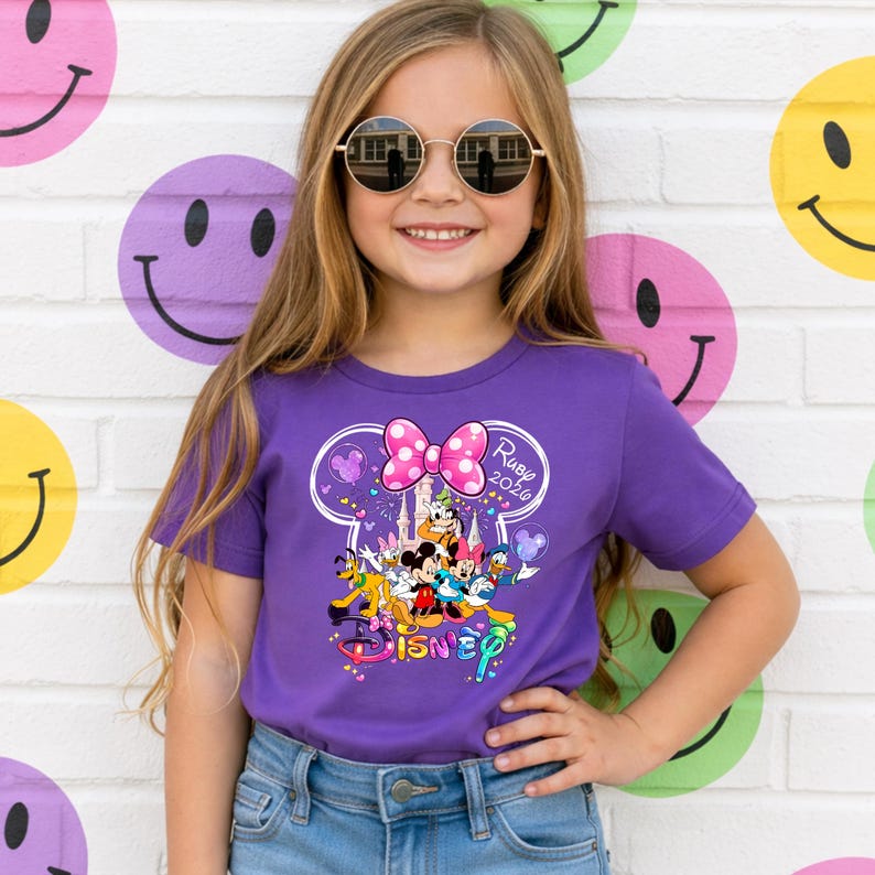 Aangepaste Disney-reis 2026 shirts, Disney familie-uitstapje shirt, Disney bijpassende shirt, Disney familie shirts, Disney reis shirt, Disneyland shirt afbeelding 6