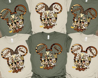 Personalized Disney Animal Kingdom Shirts, Custom Disney Safari Shirts, Animal Kingdom Family Shirt, Disneyworld Safari Shirt, Safari Tee