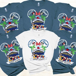 Personalisierte Disney Cruise 2024 Shirts, benutzerdefinierte Disney Cruise Shirt, Disney Cruise Gruppenshirt, individuelles Disney Cruise Urlaub Shirt