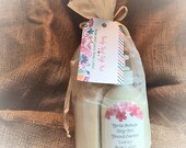Girly Girl Soap and Lotion Gift set in White Organza Bag