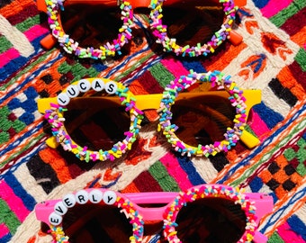 Custom Name Sprinkle Party Sunglasses-Customize!
