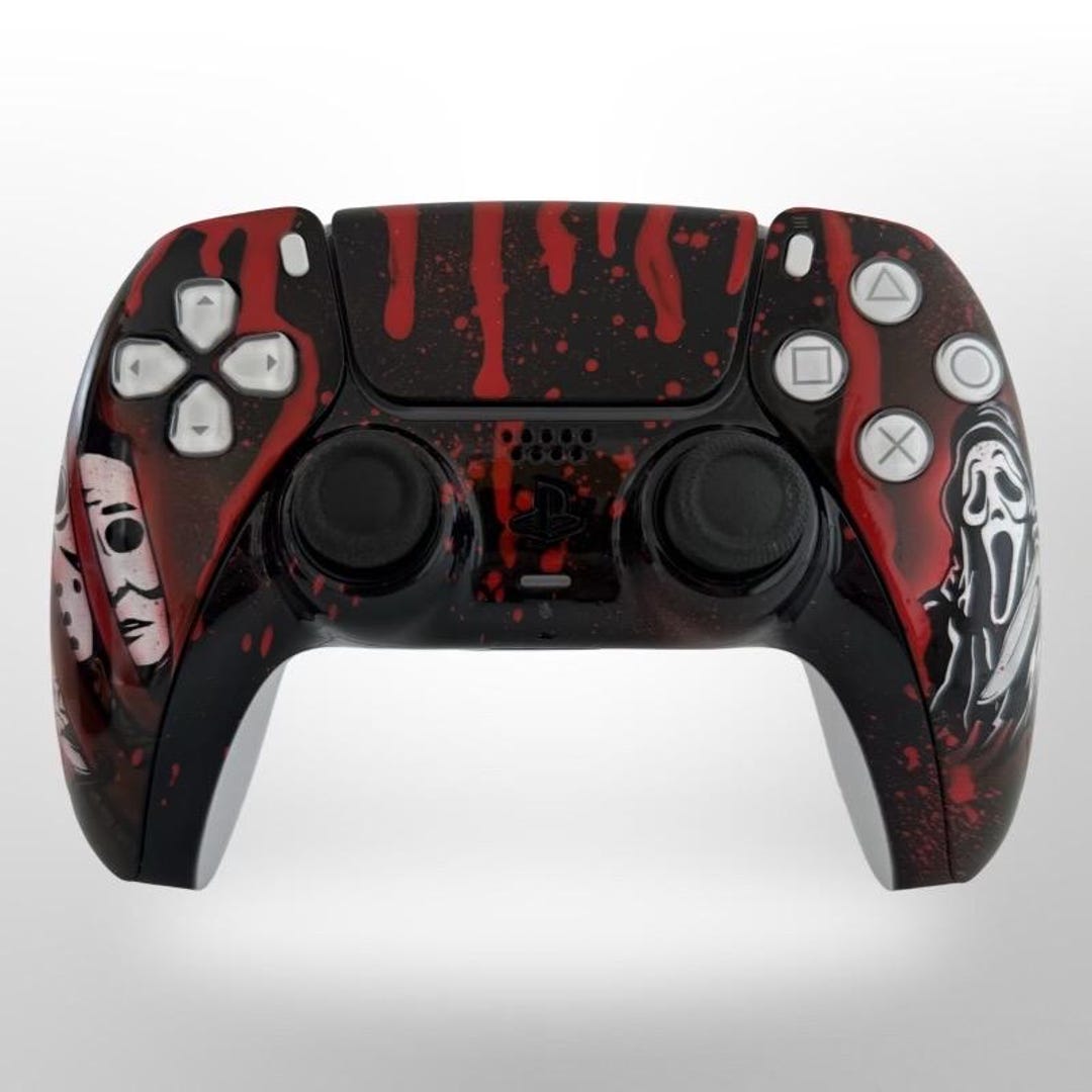 Custom Painted Wireless PS5 Controller - Horror Movies Inspired ...
