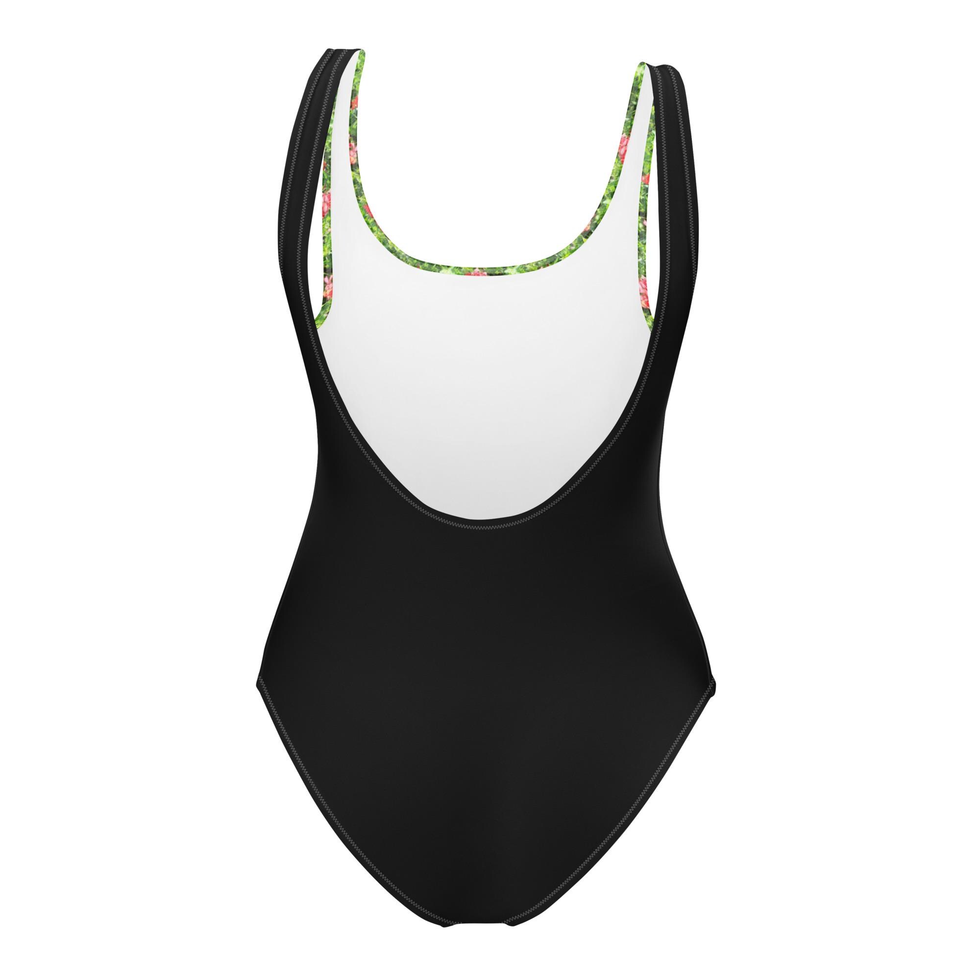 Women's Art Hawaiian Contrast Floral Print Four Piece Swimsuit