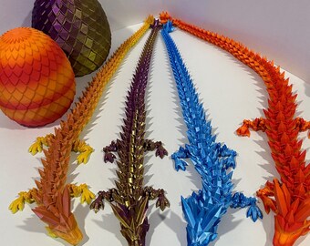 Gelenk Flexi Crystal Dragon Spielzeug und Ei