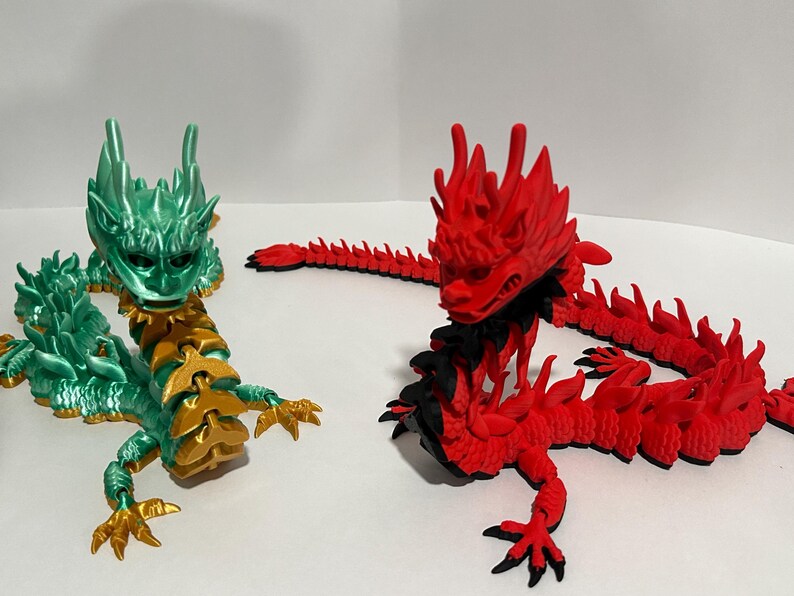 3d Printed Articulated Flexi Imperial Dragon - Lowest Price on Etsy for ...