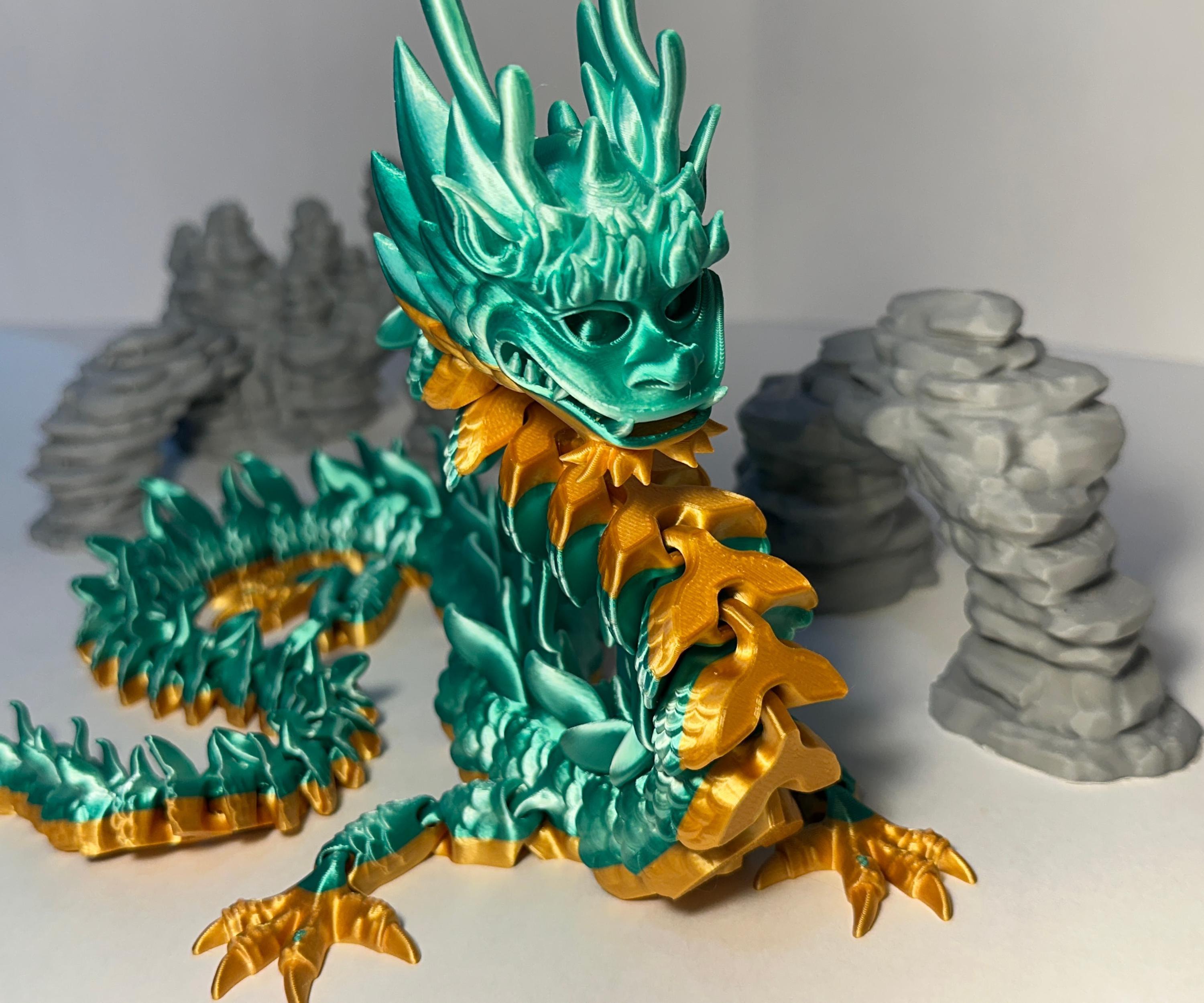 3d Printed Articulated Flexi Imperial Dragon - Lowest Price on Etsy for ...