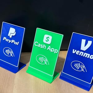 Tap to Pay NFC payment tabletop card - Perfect for Farmers Markets and Vendor Fairs image 1