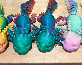 3d printed articulated flexi cute Axolotl
